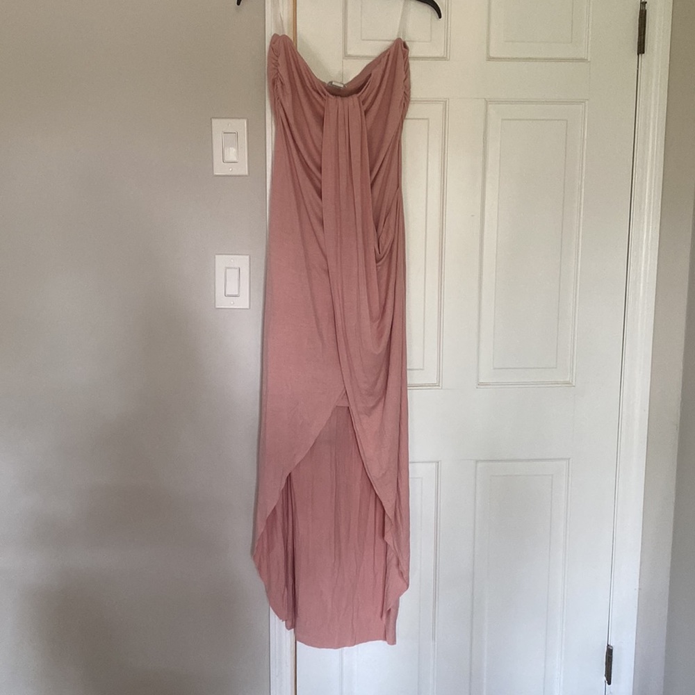 Beautiful Blush Pink Strapless Dress